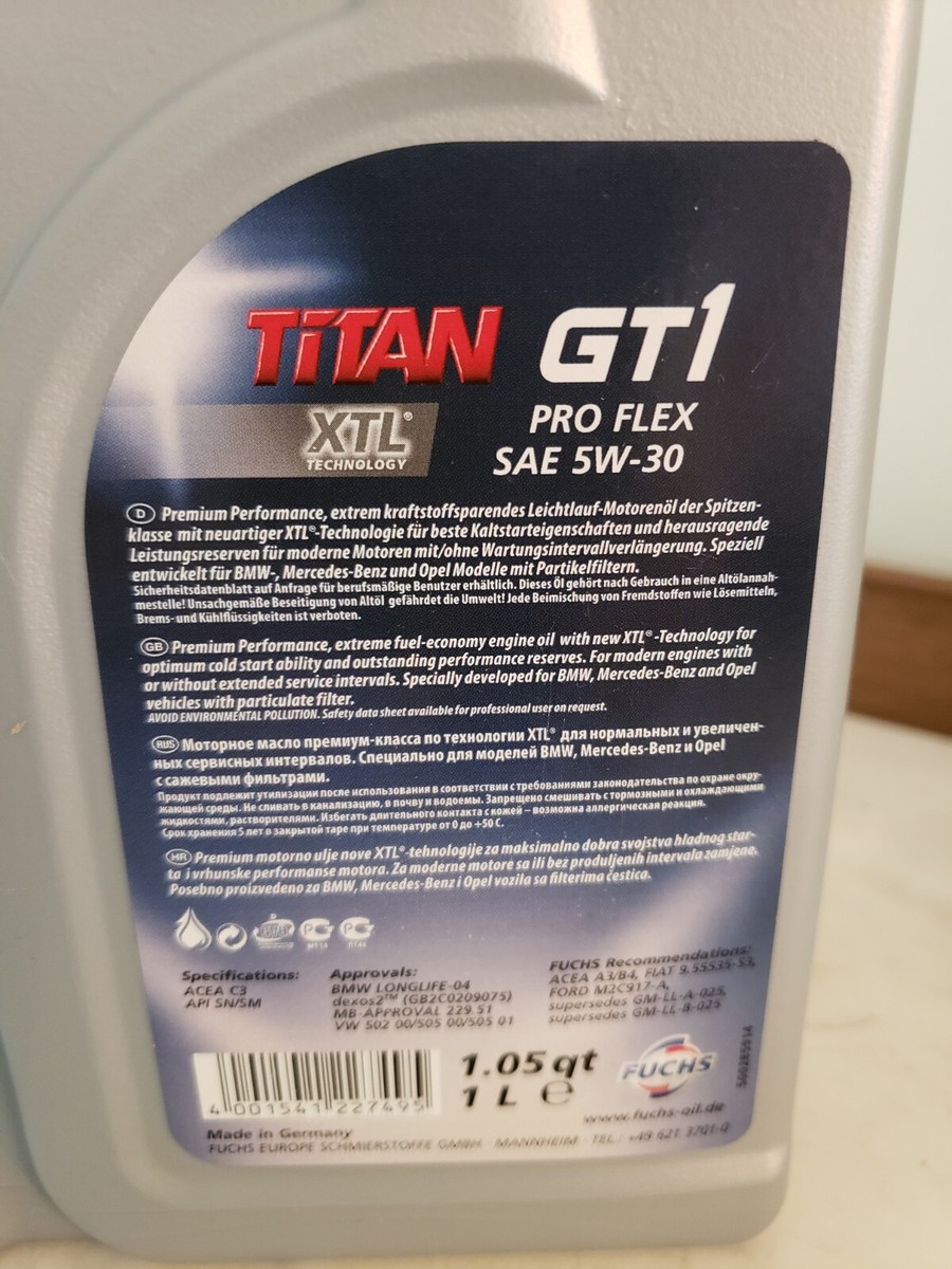 ENG-FUCHS TITAN 5W-30 100% SUPER SYN LONGLIFE, 6 LITERS ENGINE OIL