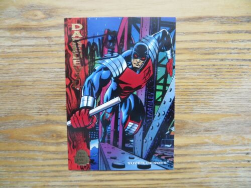1994 VINTAGE MARVEL UNIVERSE DAREDEVIL CARD SIGNED MIKE MANLEY WITH POA - Picture 1 of 2