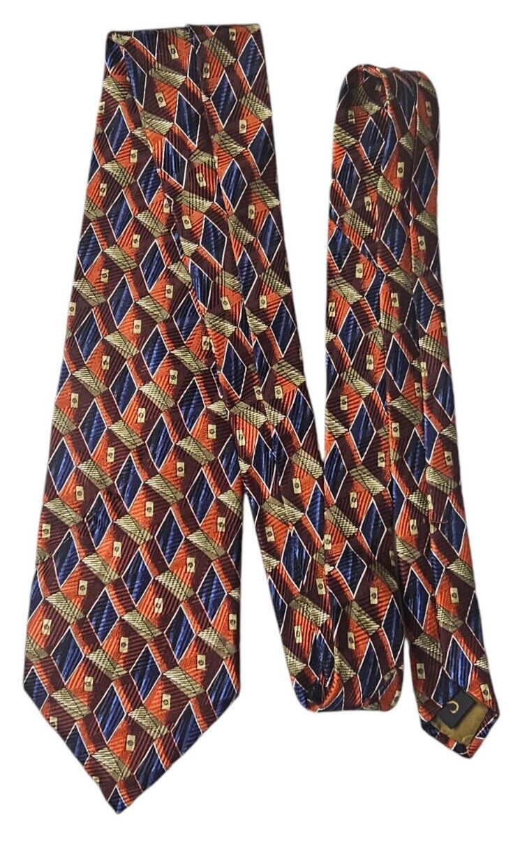 Robert Talbott Studio Silk Neck Tie Black Blue & … - image 1