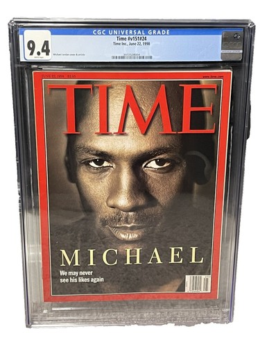 🐐 1997 METAL UNIVERSE NEAR MINT-MINT #23 MICHAEL JORDAN PSA 8 HOF
