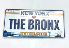 "THE BRONX" NYC License Plate -Embossed 6x12 Inch, New York City Souvenir & Gift
