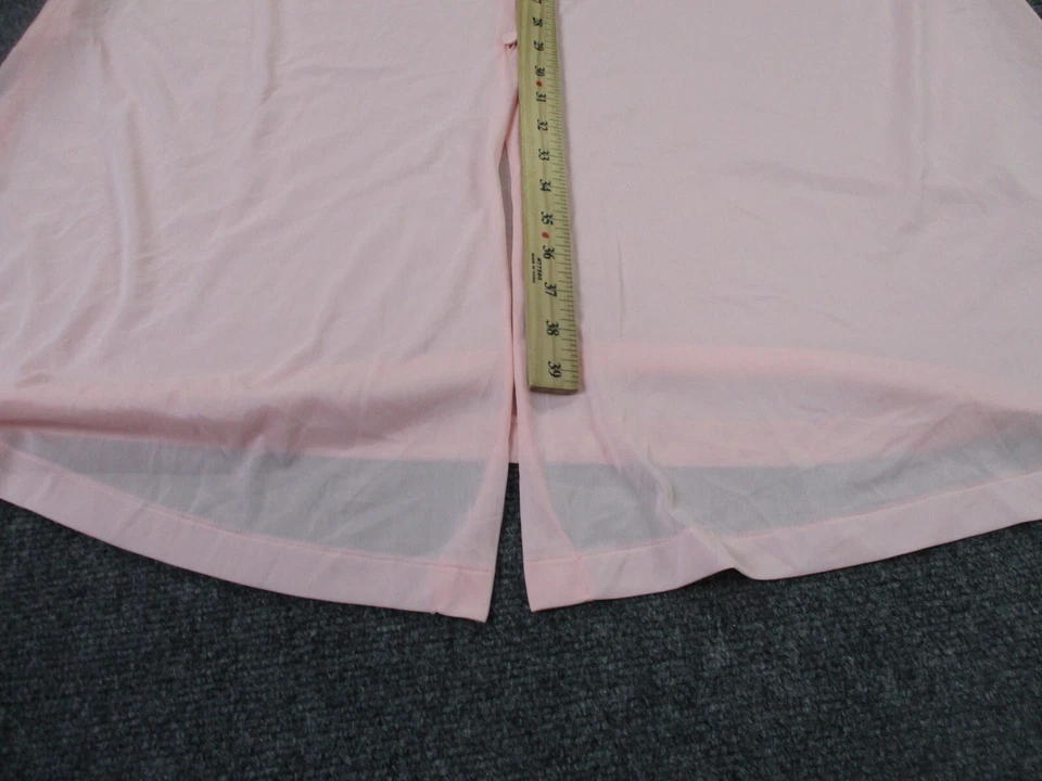 Vestido Vintage Vanity Fair Mujer XL Rosa Floral Camisón Bata Sin Mangas Camisón Foto 4 de 4