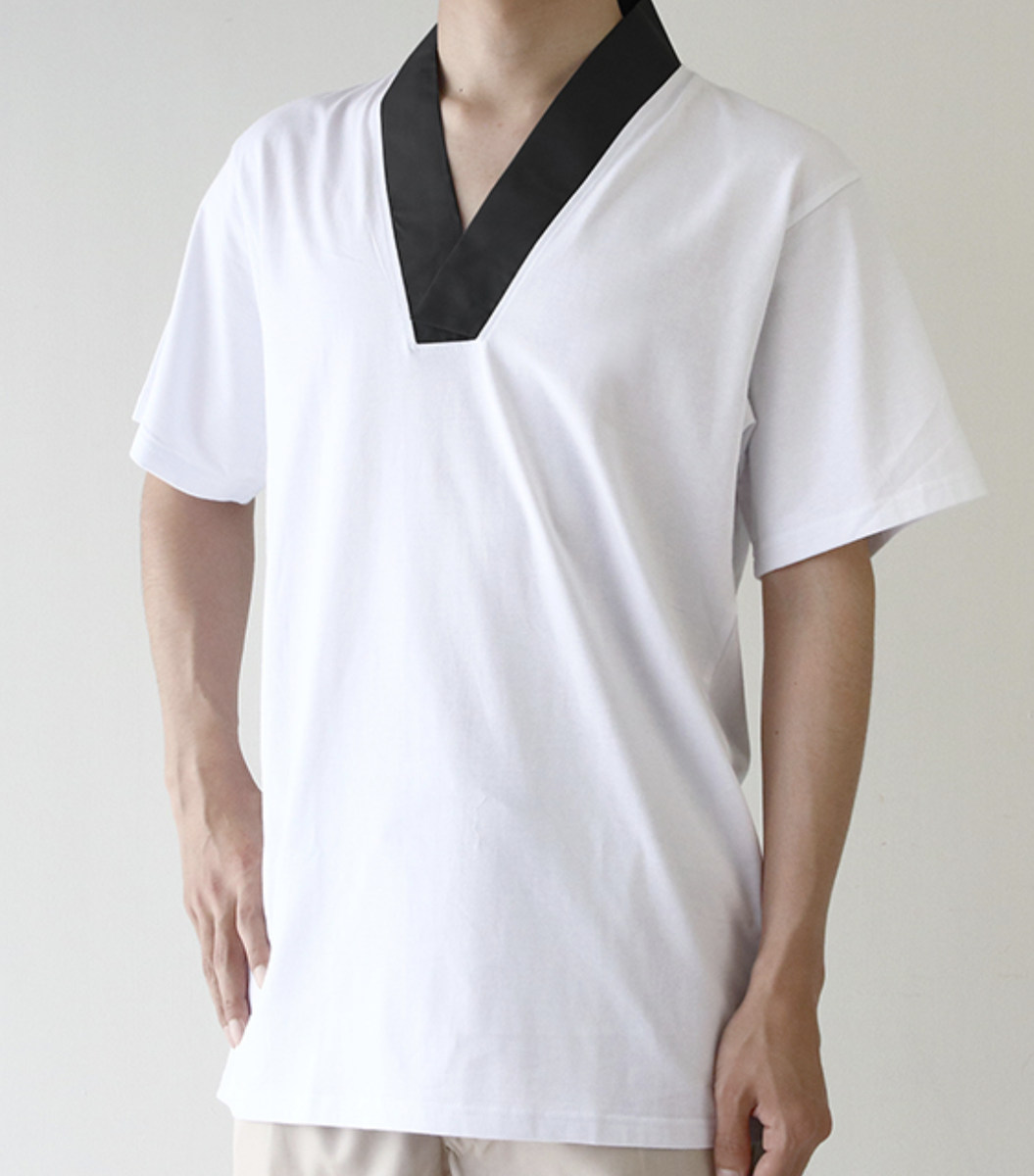 Japanese Men's Traditional Kimono inner wear T-shirt Han Juban