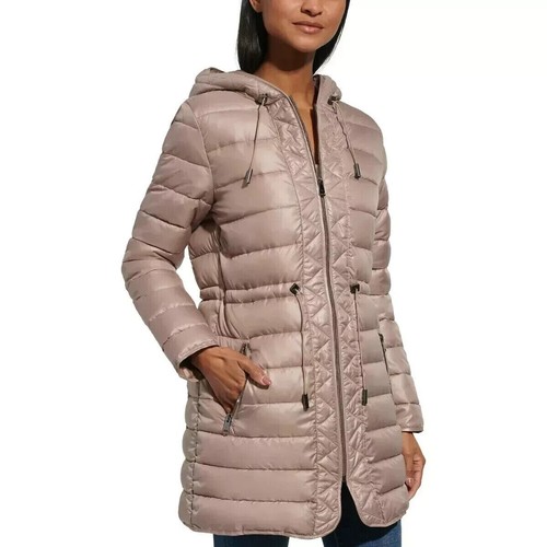 Kenneth Cole Ladies' Quilted Anorak Jacket, Brown, M - Picture 2 of 8