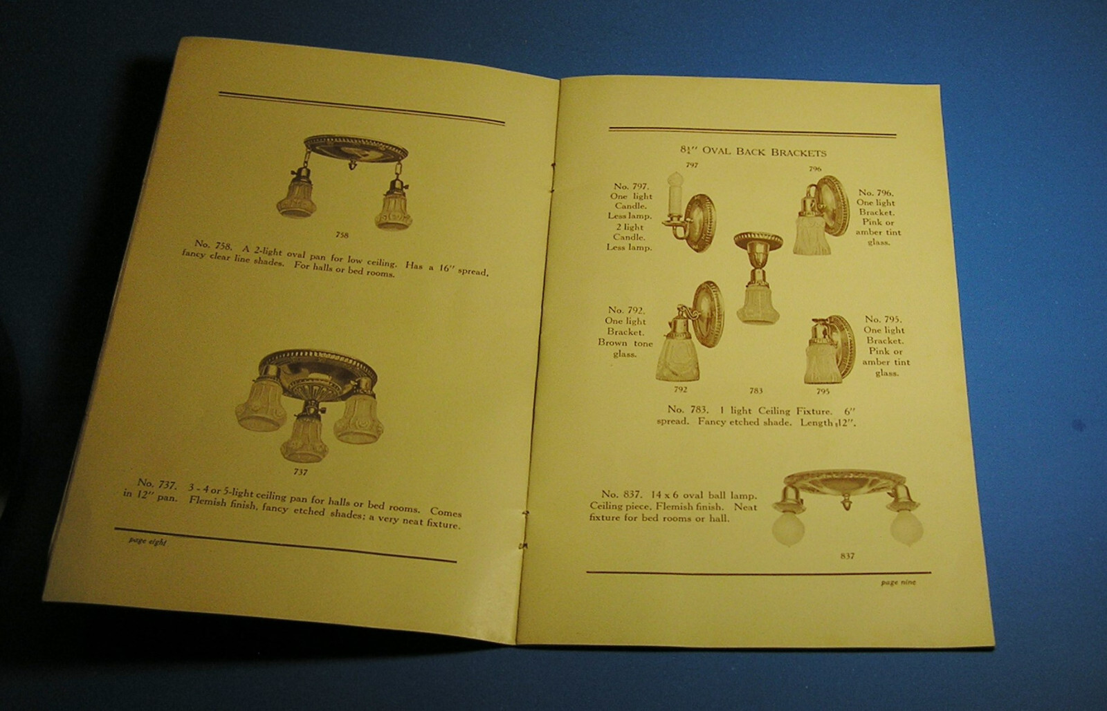 Erie, Pa 1920 Erie Fixture Supply Co. Electric Lighting Fixtures eBay