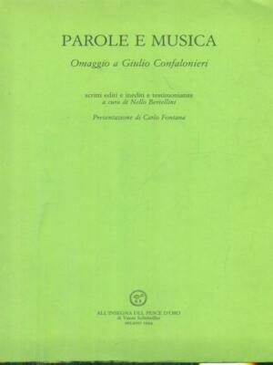WORTE UND MUSIK ERSTE AUSGABE BERTELLINI IM SCHILD DES GOLDENEN FISCHES
