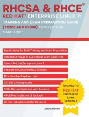 RHCSA & RHCE Red Hat Enterprise Linux 7: Training and Exam Preparation Gu - GOOD