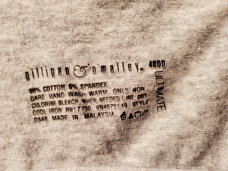 Gilligan & O'Malley Juniors Womens Ultimate Nursing Sports Bra Size 40DD Gray - Image 2 of 4