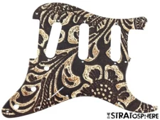 *NEW Stratocaster PICKGUARD for Fender Strat Guitar 11 Hole Tooled Leather Print