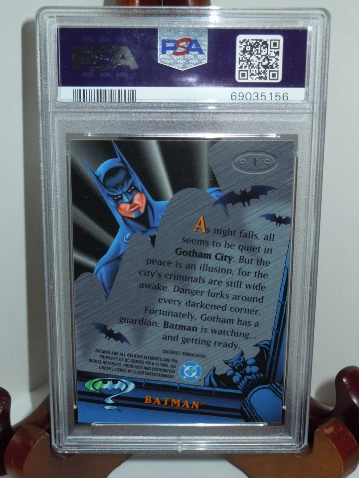 1995 BATMAN FOREVER METAL #1 BATMAN PSA 10 GEM MINT 💖 POP 6 - Image 2 of 2