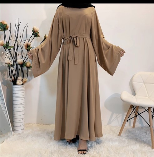 Women Abaya Plaid Print Long Dress Dubai Morocc Kaftan Islamic 👘 Eid Collection - Picture 12 of 12