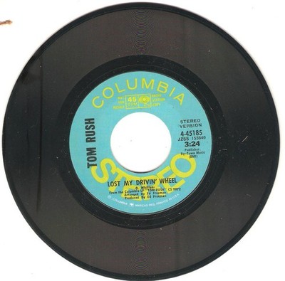 Tom Rush - Lost My Drivin' Wheel - Used Vinyl Record 7 - Promo - G8100z