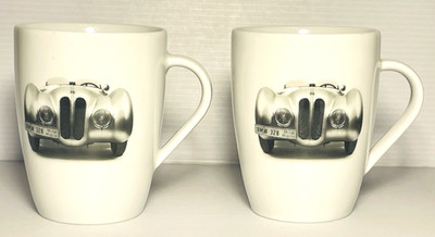 2 BMW Group BMW 328 Roadster Ceramic Coffee Mugs/Cups Mille Miglia Kahla Germany