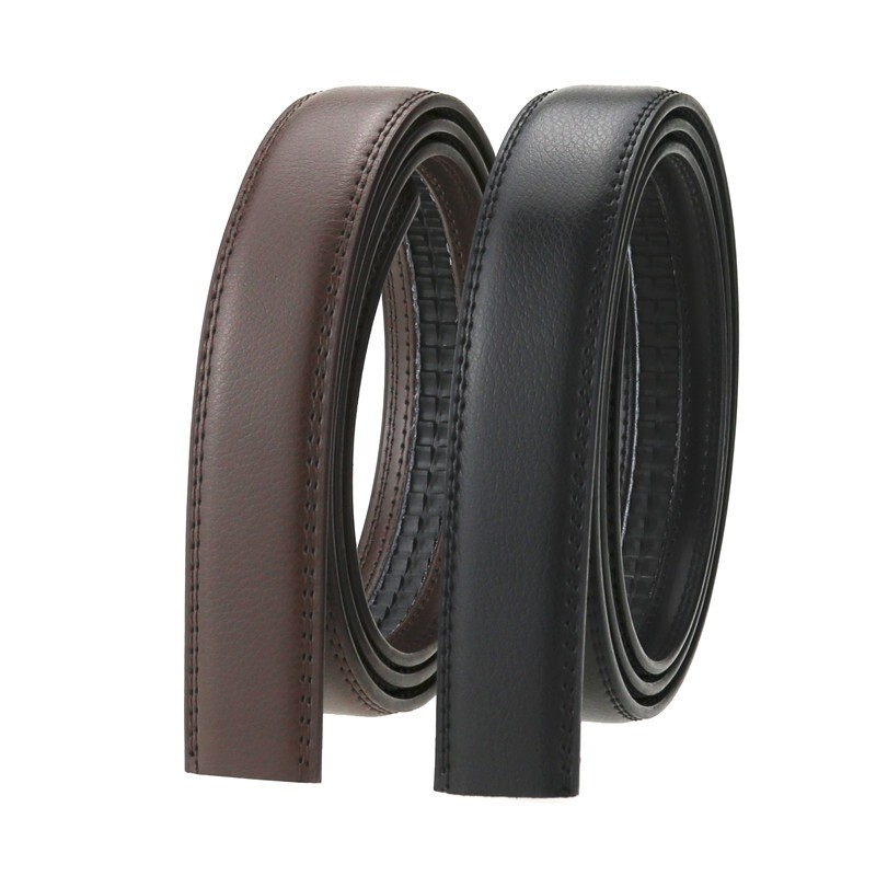Genuine Leather Belt Men Automatic Belt Only Strap No Buckle - 2.8cm width f
