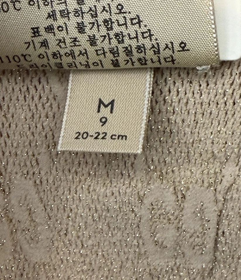 Auténticos calcetines Gucci Lit Lux GG Net Champagne para mujer talla M 9 (20-22 cm) Foto 4 de 4