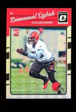 2016 Donruss Optic 115 Emmanuel Ogbah Cleveland Browns RC Rookie Silver Holo