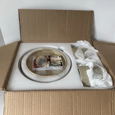 Fobenta Dylan Dinnerware Set, XG12-ML, 12 Piece Plate And Bowl Stoneware Set