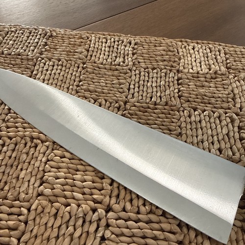 Vintage Kansas City 14414 10” Chef's Knife Stainless Japan 3 Rivet Wood. Nice!! - Picture 3 of 15