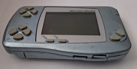 WONDERSWAN Handheld in Blue Metalic SW-001 Needs New Screen Bandai - Tested