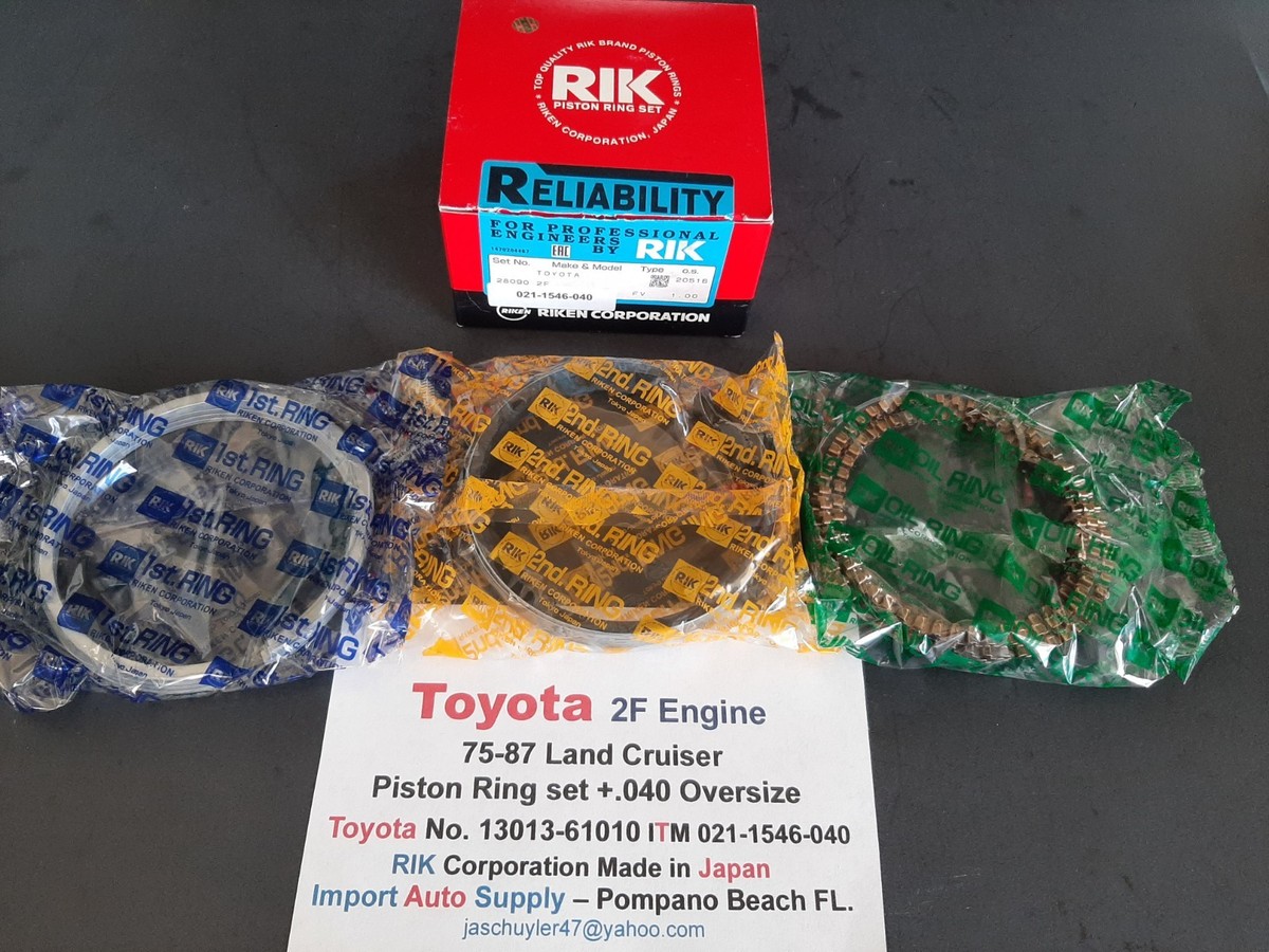 Toyota Land Cruiser 2F 4.2 Engine 75-87 Piston Ring Set +