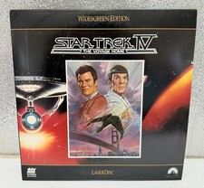 Star Trek IV The Voyage Home LaserDisc 1986 Sci-Fi Widescreen Free Shipping