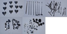Huge Lot of Chrome Drum Lugs Claws  Tension Rods  Misc. Parts - Project Parts