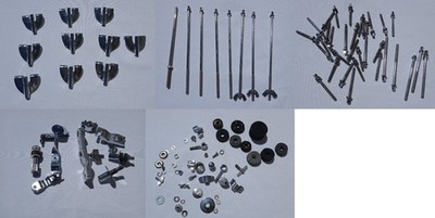 Huge Lot of Chrome Drum Lugs Claws & Tension Rods  & Misc. Parts - Project Parts