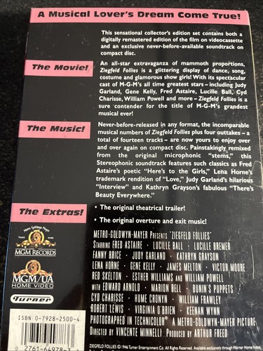Ziegfeld Follies (VHS, 1994, with CD) - Picture 2 of 2