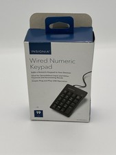 NEW Insignia Wired Numeric Keypad USB 19 Keys...