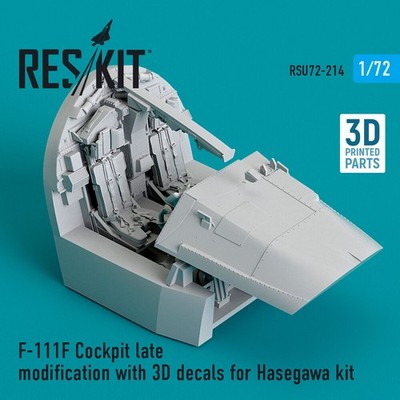 ResKit RSU72-0214 - 1:72 F-111F Cockpit late modification with 3D decals for Has