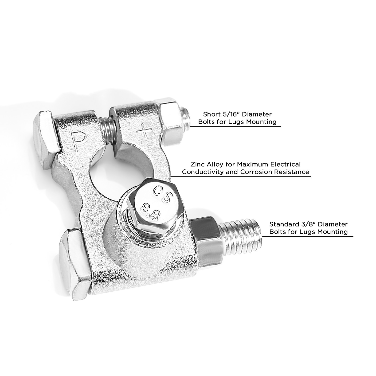 RECOIL ZBO Military Spec Battery Terminal Top Post Set with OEM Post Adapters