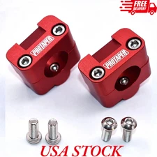 NEW RED Pro Taper ProTaper Universal Solid Mount Kit Fat Bar Clamps 1-1/8" USA