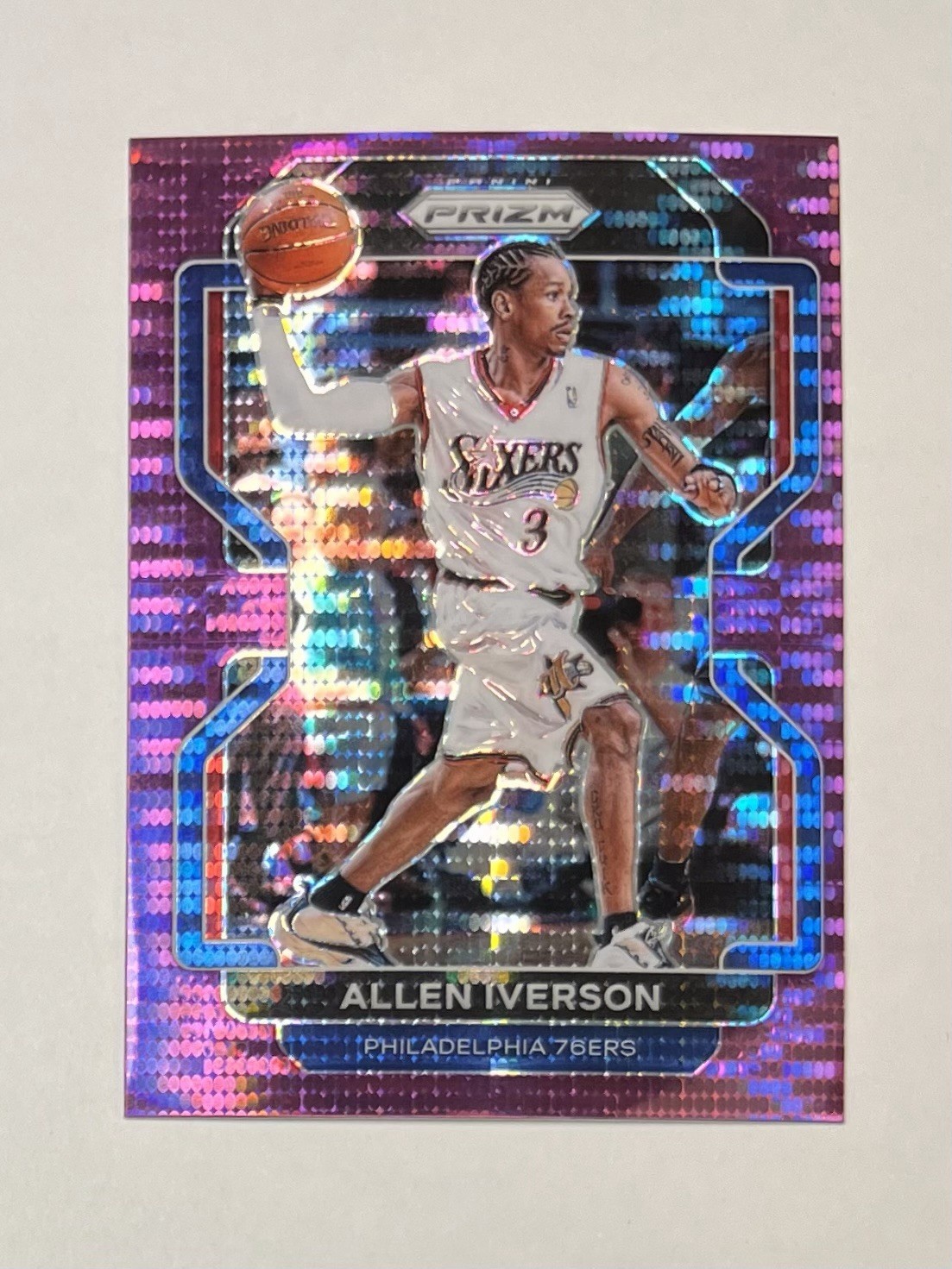 2021-22 Prizm Allen Iverson Purple Pulsar /35
