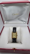 Must de Cartier Tank 18ct Gold on Sterling Silver Lady