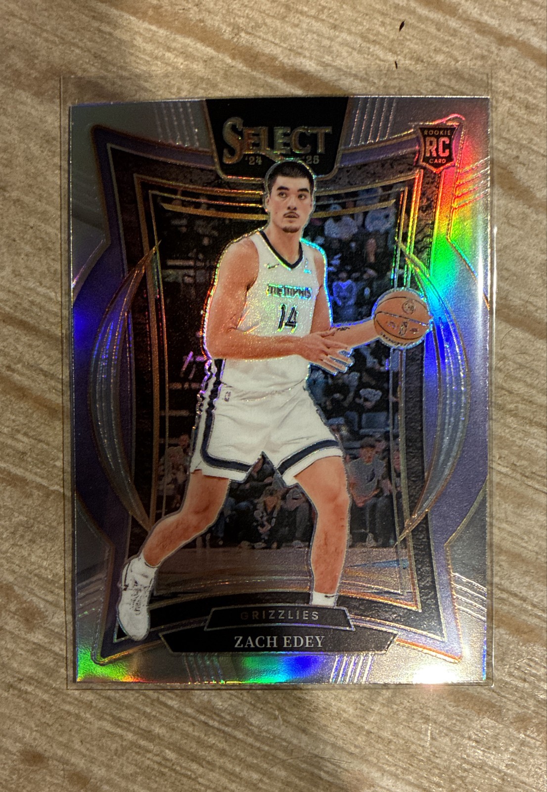 2024-25 Panini Select - Concourse Zach Edey #98 Silver Prizm (RC)