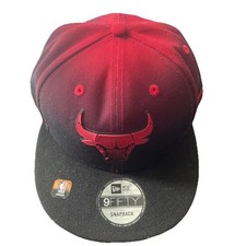 Chicago Bulls 9FIFTY NBA Adjustable Snapback New Era Cap - Red - Black - NWT