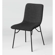 2pk Turnbull Upholstered Dining Chairs Dark Grey Linen - Project 62