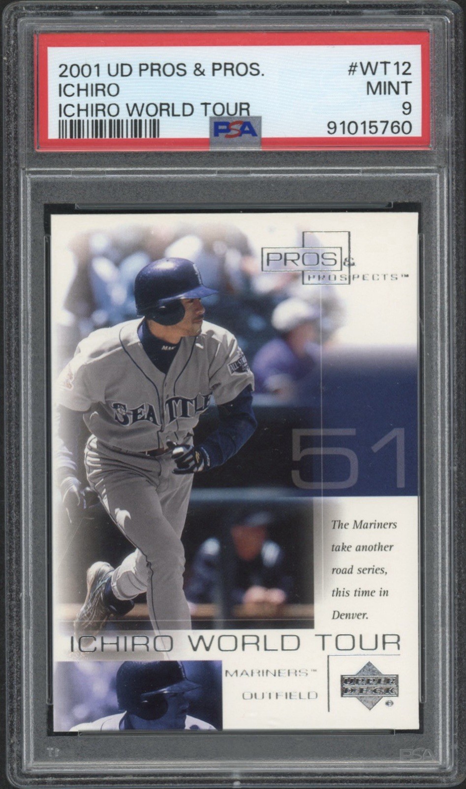 Ichiro Suzuki 2001 Upper Deck #271 Base Price Guide - Sports Card