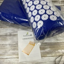 ProsourceFit Acupressure Mat and Pillow Set for Back/Neck Pain Relief and Mus...