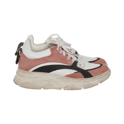 Simonsen, Sneaker, Größe: 39, Leder, Weiß/Pink/Schwarz, Damen #D4S