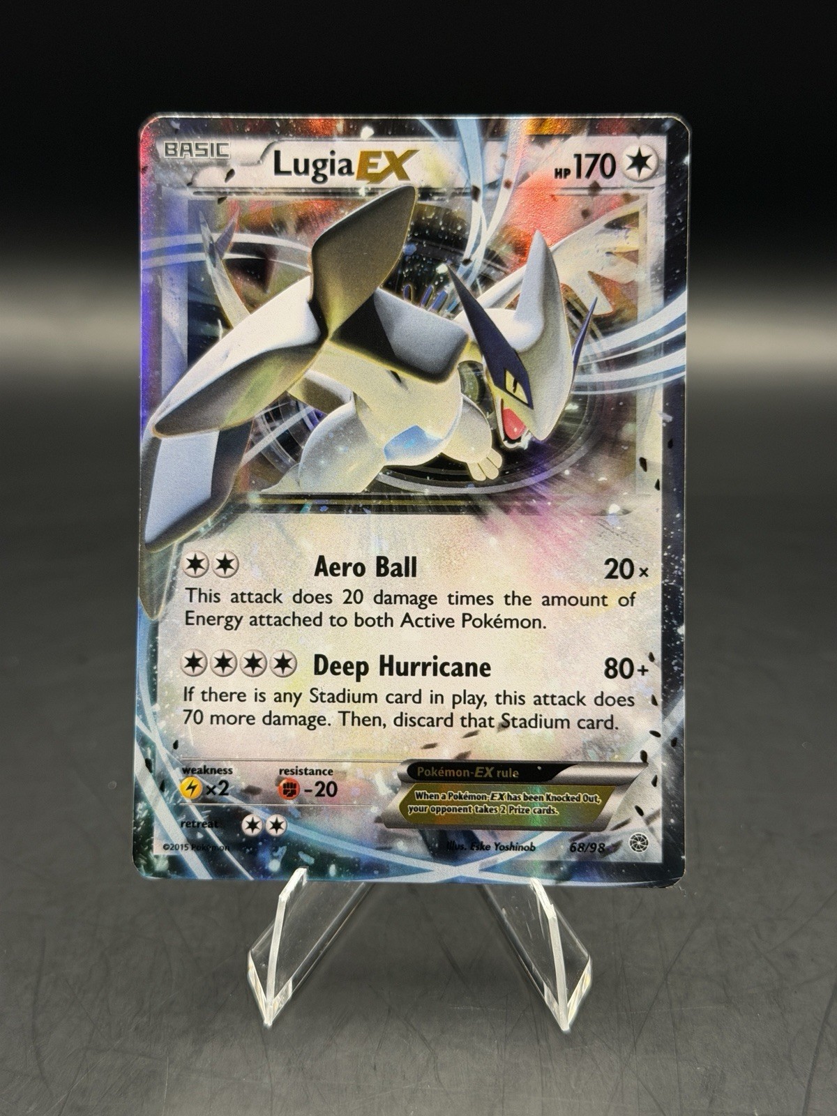 Lugia EX 68/98 Ultra Rare XY Ancient Origins 2015 Pokemon TCG (MP)