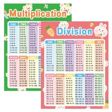Multiplication Chart 2pcs Table 17 x 22 inches, colorful 1