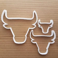 Bull Cow Shape Cookie Cutter Dough Biscuit Pastry Fondant Sharp Stencil Animal