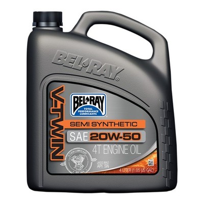 BEL-RAY SAE 20W50 teilsynthetisch 4L JASO MA2 V TWIN Lubricant V-TWIN BELRAY