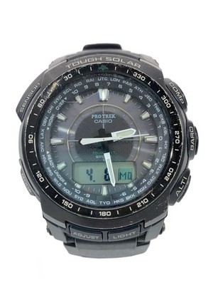 CASIO PRW-5100 Solar Digi-Ana Black Outdoor Watch Excellent JAPAN
