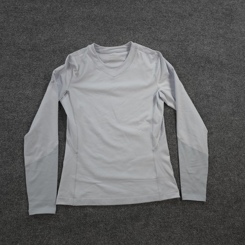Arcteryx Shirt Womens Small Blue Rho Crew Base Layer Performance Hiking Outdoors