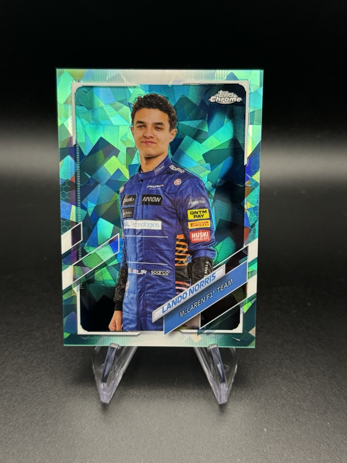 2021 Topps Chrome Sapphire Formula 1 F1 Lando Norris Aqua /99 Portrait #6