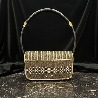 Staud Tommy Patterned Beaded Zermatt Shoulder Bag