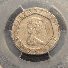 1982 Queen Elizabeth II Twenty Pence 20p Coin PCGS Genuine Authentic Britian 