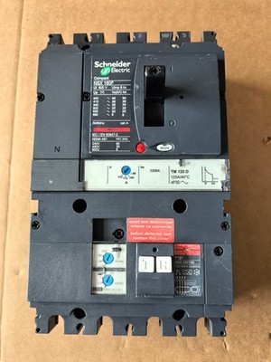 LV430641 Schneider Molded Case Circuit Breaker Compact NSX160F TM125D 125A 4P3D
